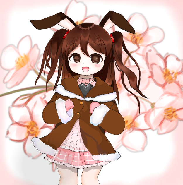 My pet rabbit in anime style