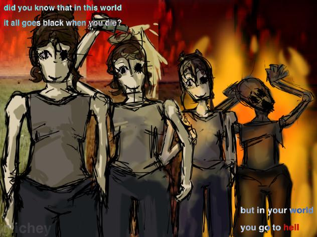 you're going to hell.