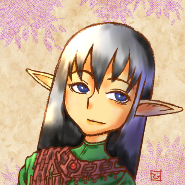 銀髪？エルフさん