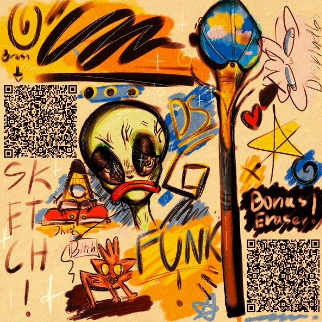 DRSPINDLES’ FUNKY SKETCH BRUSH+ERASER!!!