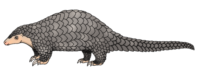 Chinese Pangolin render