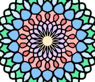 Patterned flower - ibisPaint