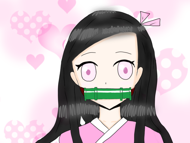 自作禰豆子カラー