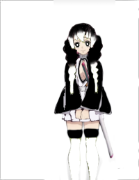 Black and white Mitsuri