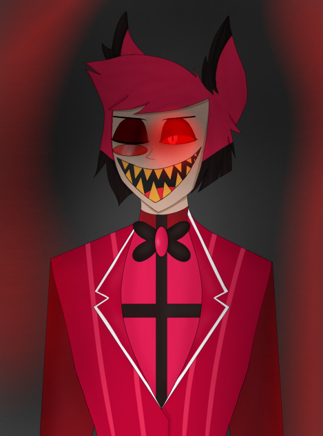 Alastor y Lucifer de hazbin hotel
