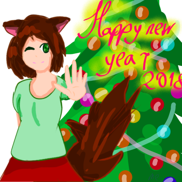 Happy new year 2018 - ibisPaint