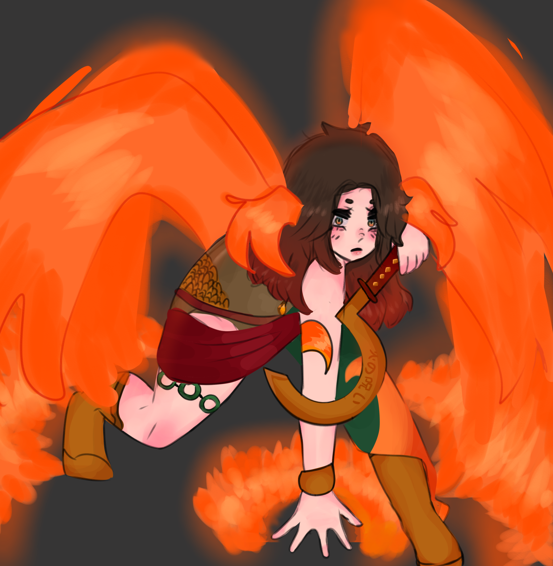 She Angy ️🧡💛 - ibisPaint