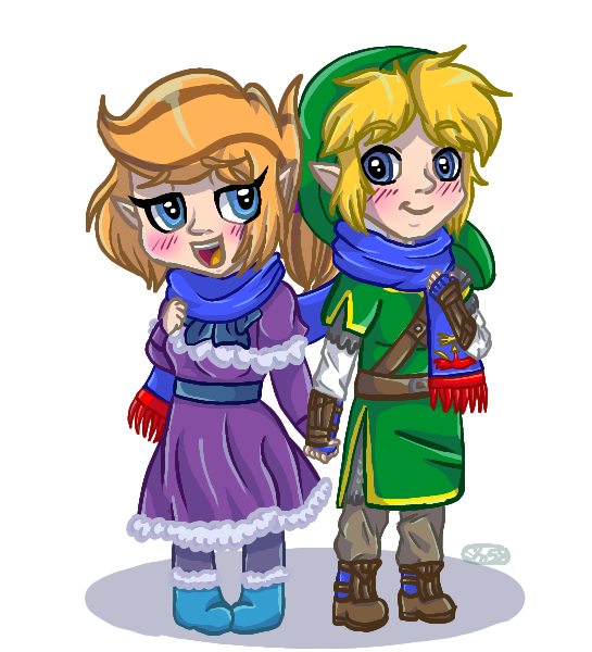 Hyrule's Cutest Scarfy Couple