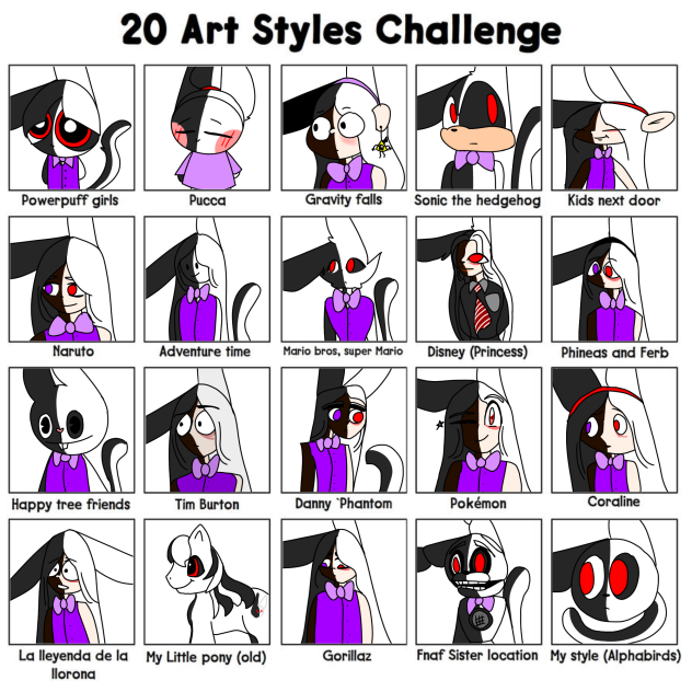 20 art styles yay…