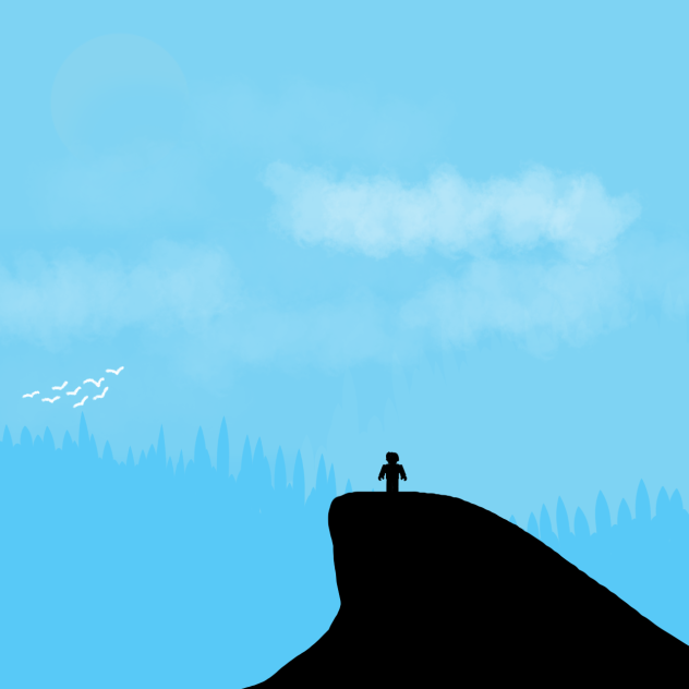 bacon on a cliff