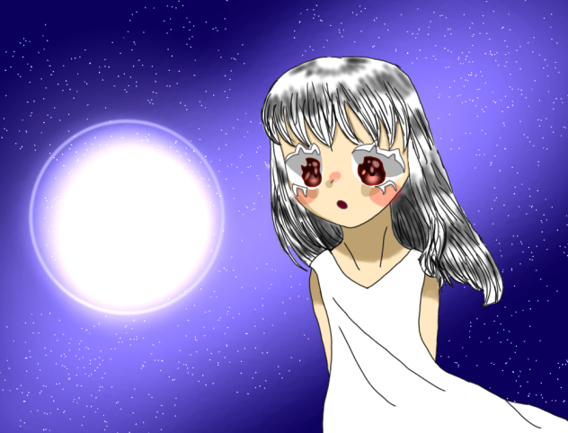 夜空に浮かぶ