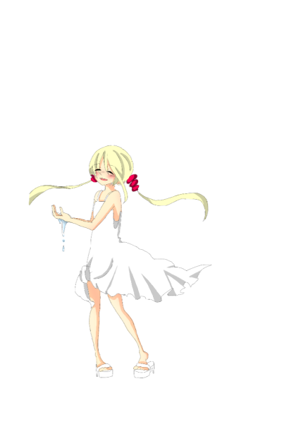 白い女の子　塗らせていただきました！