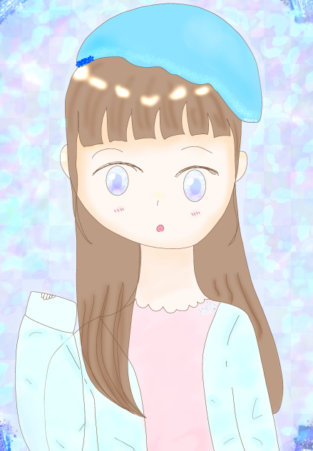 ベレー帽の女の子