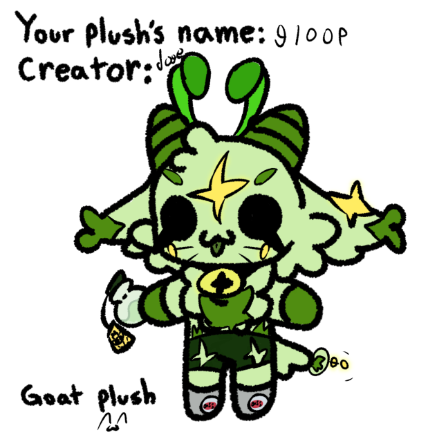 Goat plush!!!!!!!!