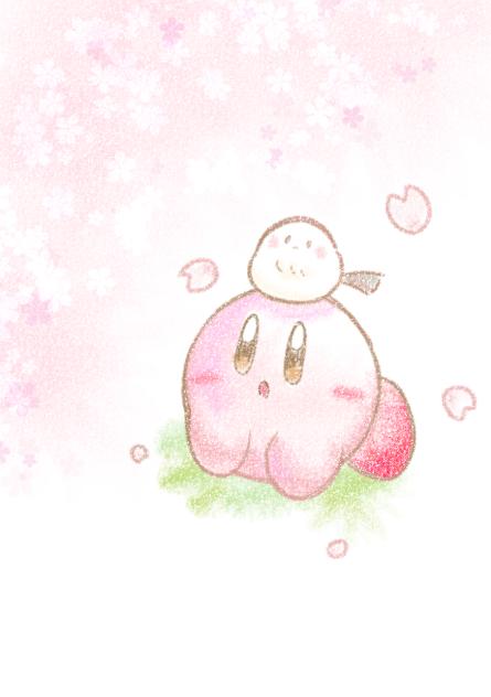 桜とカービィと…