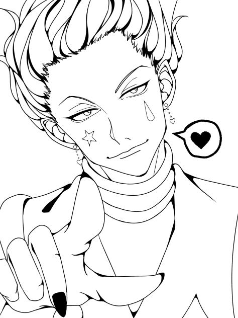 ヒソカ　誕生日　塗り絵