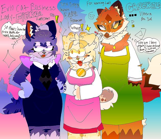 ✨⭐️Working Ladies!!!! 🐱🐶🦊