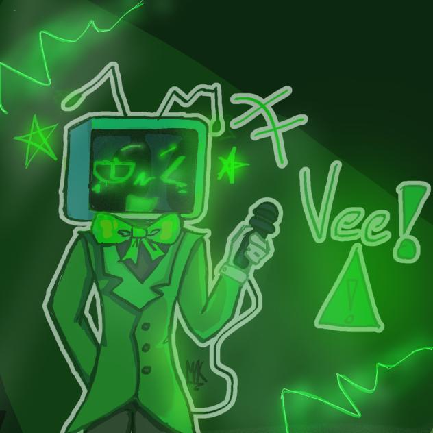 Vee Fanart! 💚🖥️(MK)