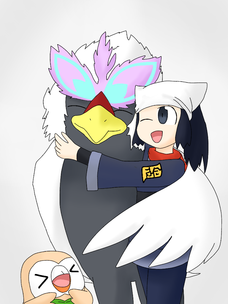 ウォーグル ヒスイのすがた Ibispaint