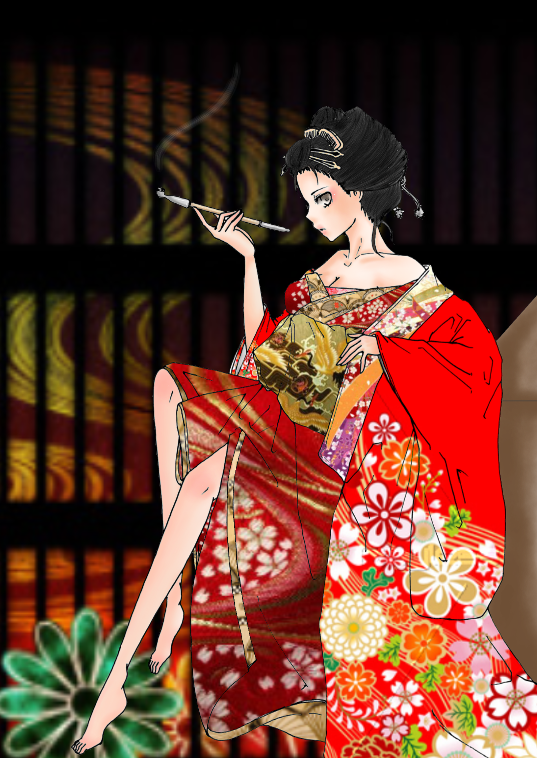 吉原 花魁 Ibispaint