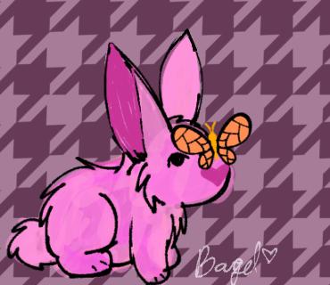 Bunny and butterfly