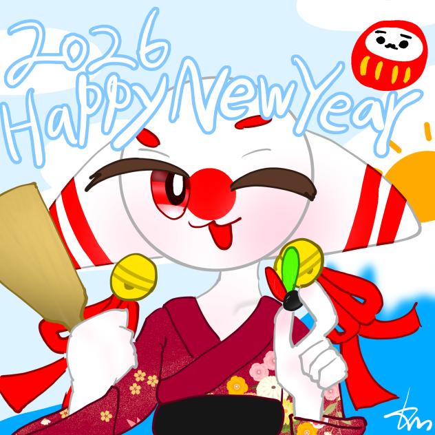 33日目　お正月にゃぽん