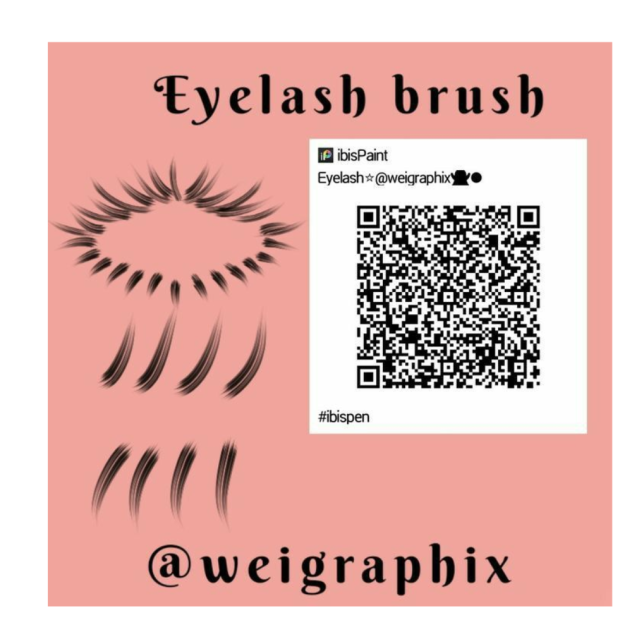 eyelash brush ibisPaint