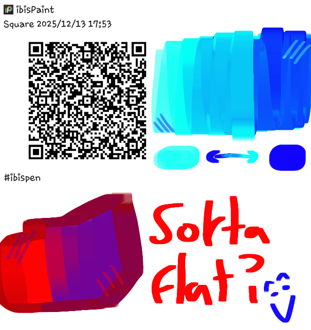 Square blending brush or like kinda flat - ibisPaint