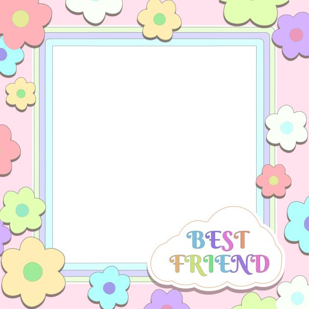 IBM4327 photo frame flowers b