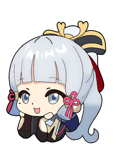 Ayaka has a bright smile