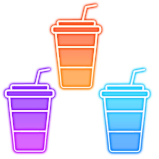Drink neon icons2