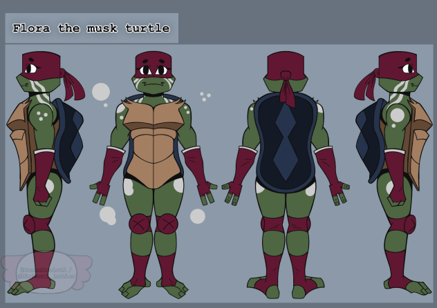 ROTTMNT OC - Flora the musk turtle