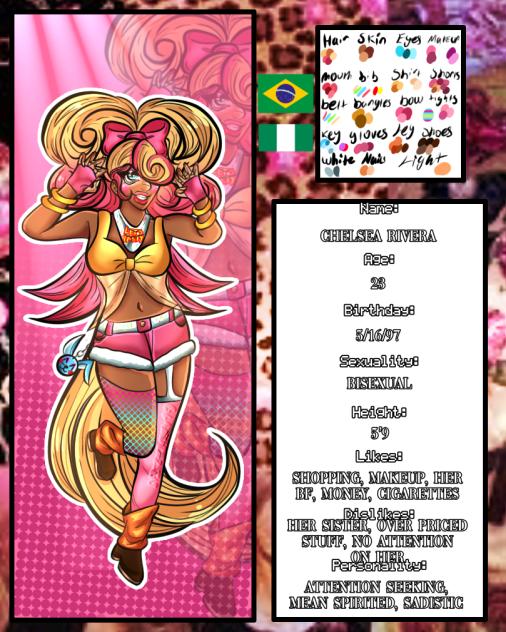Toy Chica Character sheet