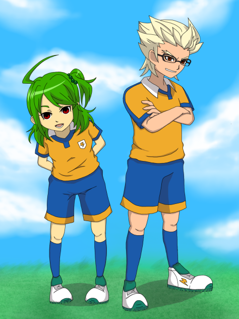 オリジナルキャラクターをイナズマイレブン風に描いてみた