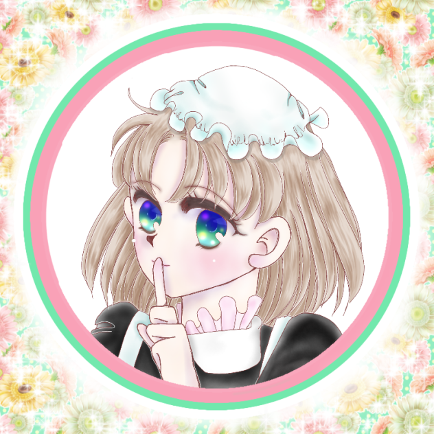 マイ・アイコン描いてみた（背景あり）