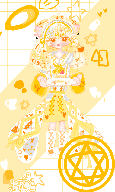黄色メイド