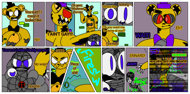 N-o Closure. p5 FNaF fanmade comic
