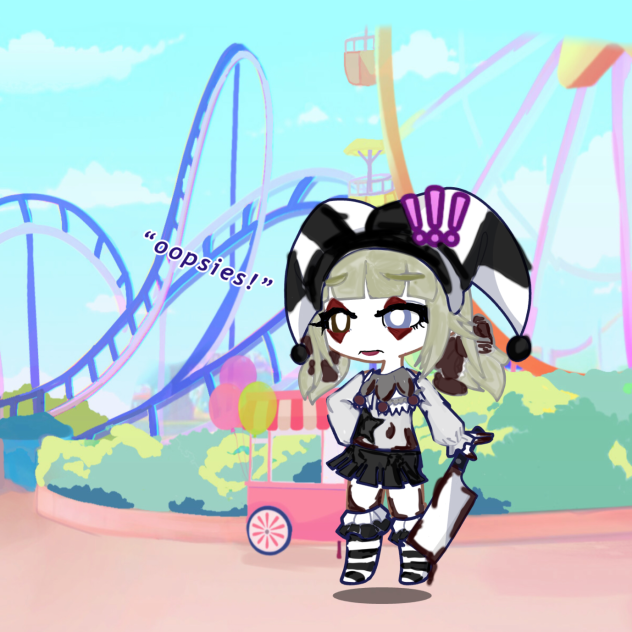 a girl clown!