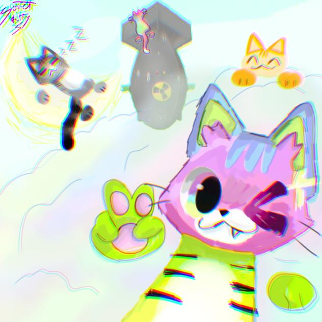The cats in the sky(why is there a nuke)