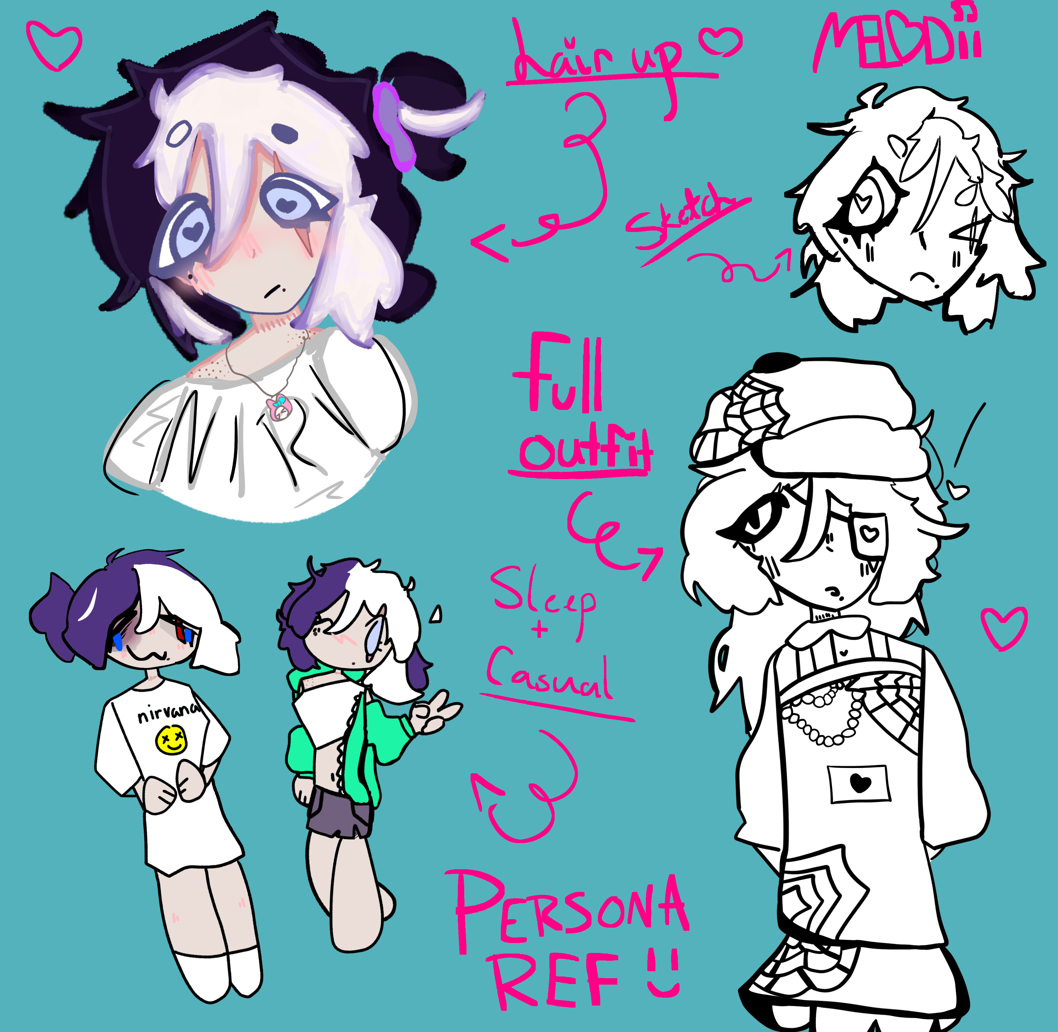 persona reference 🩵🩵 - ibisPaint