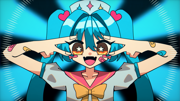 ミクミクビーム(∩^o^)⊃━♡