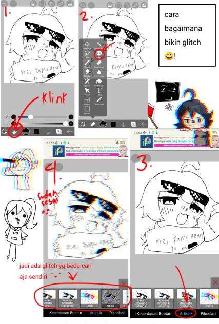 cara bagaimana bikin glitch aneh anyja🗿