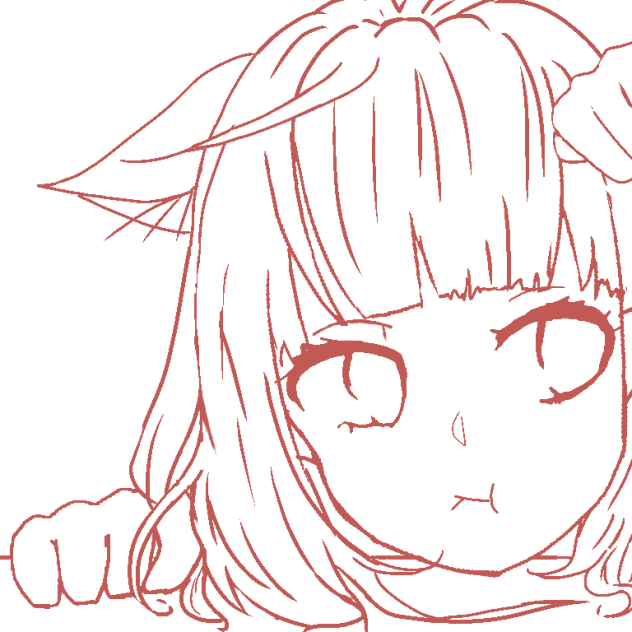 線画 ぬこ