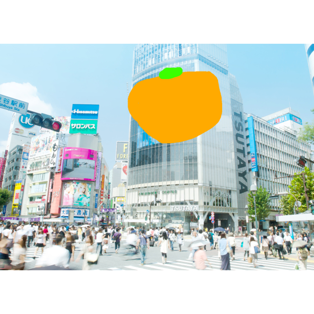 東京に落ちたみかん
