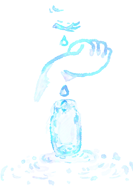 あふれんばかりの涙