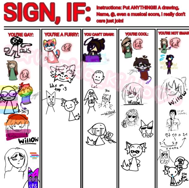 Sign if; collab