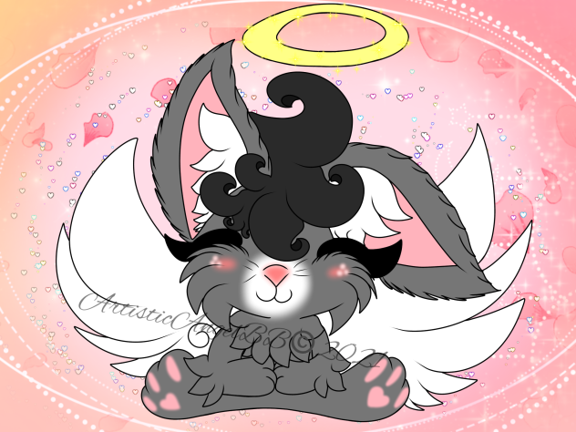 Praying Angel Bunny