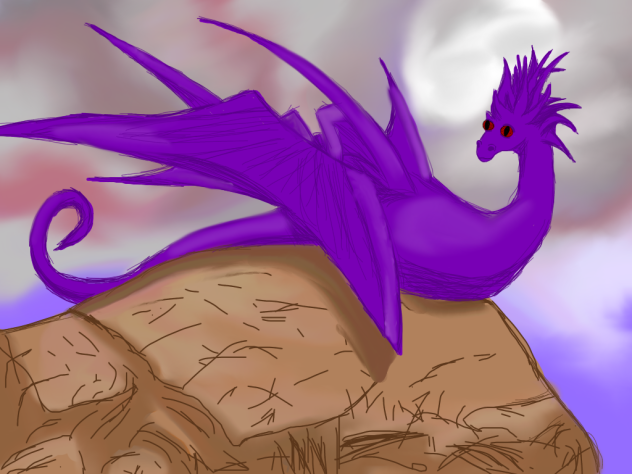 Dragon drawing - ibisPaint