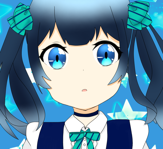 線画に加えました