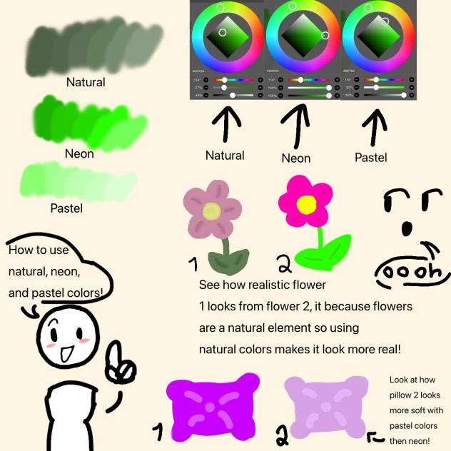 how to use different types of colors